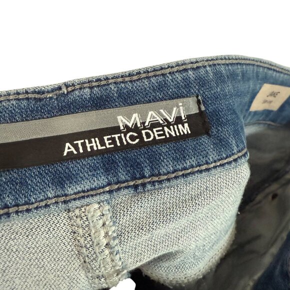 Mavi Jake Slim Leg Stretch Athletic Medium Wash Jeans Mens Size 34 X 32 NEW - Picture 2 of 6